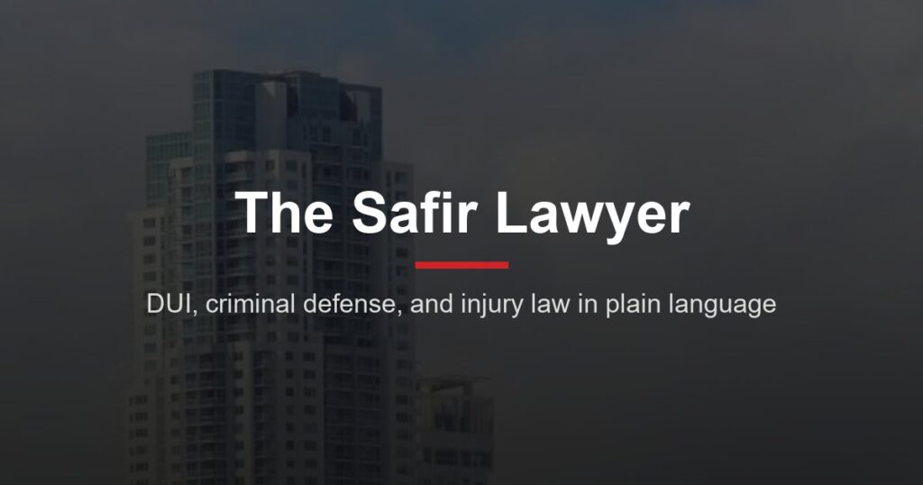 The Safir Lawyer blog